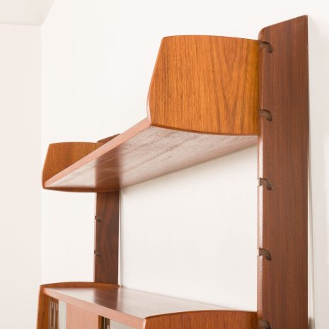 25306 Scandinavian free standing teak wall unit model Ergo by John Texmon, Norway 1960s-18 25306 Scandinavian free standing teak wall unit model Ergo by John Texmon, Norway 1960s-18