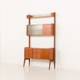 25306 Scandinavian free standing teak wall unit model Ergo by John Texmon, Norway 1960s-3