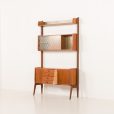 25306 Scandinavian free standing teak wall unit model Ergo by John Texmon, Norway 1960s-5