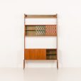 25306 Scandinavian free standing teak wall unit model Ergo by John Texmon, Norway 1960s-7