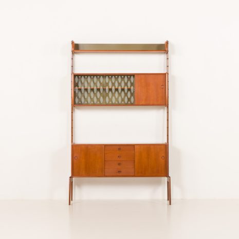 25306 Scandinavian free standing teak wall unit model Ergo by John Texmon, Norway 1960s-8 25306 Scandinavian free standing teak wall unit model Ergo by John Texmon, Norway 1960s-8