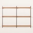 25307 Kai Kristiansen mid century shelving unit in teak for FM Mobler, Denmark 1960s.-4