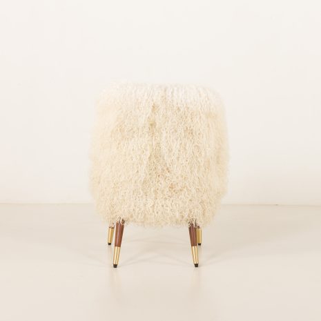 25312 Scandinavian mid century armchair in long hair sheepskin, 1960s-8 25312 Scandinavian mid century armchair in long hair sheepskin, 1960s-8