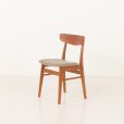 25320.3 Danish mid century teak side chair in recycled wool, 1960s-3