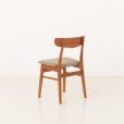 25320.3 Danish mid century teak side chair in recycled wool, 1960s-5