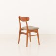 25320.3 Danish mid century teak side chair in recycled wool, 1960s-7