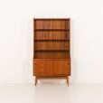 25323 Regał z drewna tekowego z przesuwanymi drzwiami dla Nexo, Bornholm, Dania, lata 1960-8