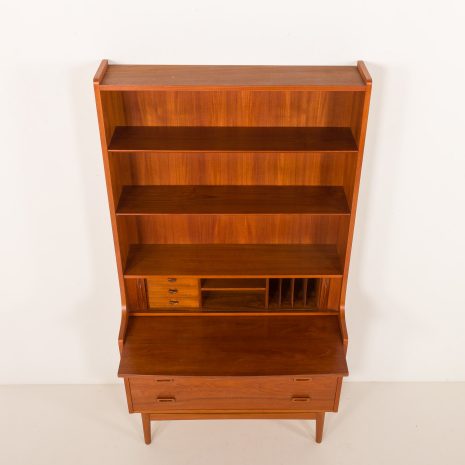 25325 Johannes Sorth for Nexo, bookcase with secretaire, Denmark, 1957-9 25325 Johannes Sorth for Nexo, bookcase with secretaire, Denmark, 1957-9