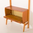 25328 Scandinavian mid century free standing wall unit with audio apliances cabinet, 1960s-10