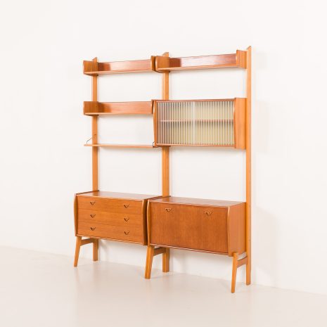 25328 Scandinavian mid century free standing wall unit with audio apliances cabinet, 1960s-18 25328 Scandinavian mid century free standing wall unit with audio apliances cabinet, 1960s-18
