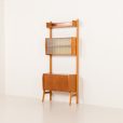 25328 Scandinavian mid century free standing wall unit with audio apliances cabinet, 1960s-6