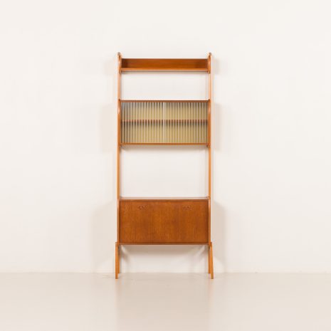 25328 Scandinavian mid century free standing wall unit with audio apliances cabinet, 1960s-7 25328 Scandinavian mid century free standing wall unit with audio apliances cabinet, 1960s-7