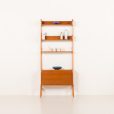 25329 Scandinavian mid century teak free standing wall unit, 1960s-1
