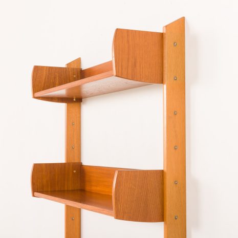 25329 Scandinavian mid century teak free standing wall unit, 1960s-12 25329 Scandinavian mid century teak free standing wall unit, 1960s-12