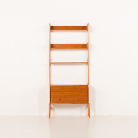 25329 Scandinavian mid century teak free standing wall unit, 1960s-5 25329 Scandinavian mid century teak free standing wall unit, 1960s-5