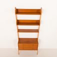 25329 Scandinavian mid century teak free standing wall unit, 1960s-6