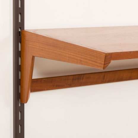 25355 Kai Kristiansen home office shelving unit in teak for FM Mobler, 1960s-12 25355 Kai Kristiansen home office shelving unit in teak for FM Mobler, 1960s-12