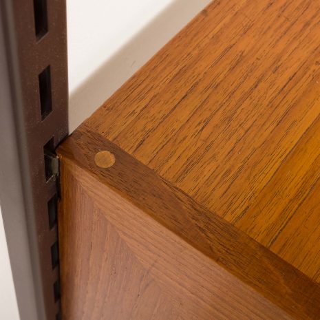 25355 Kai Kristiansen home office shelving unit in teak for FM Mobler, 1960s-18 25355 Kai Kristiansen home office shelving unit in teak for FM Mobler, 1960s-18