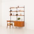 25355 Kai Kristiansen home office shelving unit in teak for FM Mobler, 1960s-2