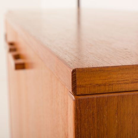 25355 Kai Kristiansen home office shelving unit in teak for FM Mobler, 1960s-20 25355 Kai Kristiansen home office shelving unit in teak for FM Mobler, 1960s-20