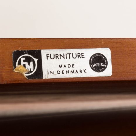 25355 Kai Kristiansen home office shelving unit in teak for FM Mobler, 1960s-21 25355 Kai Kristiansen home office shelving unit in teak for FM Mobler, 1960s-21