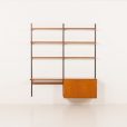 25355 Kai Kristiansen home office shelving unit in teak for FM Mobler, 1960s-7