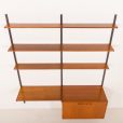 25355 Kai Kristiansen home office shelving unit in teak for FM Mobler, 1960s-8