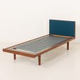 25274 Hans Wegner teak bed with upholstered headboard for Getama, Denamrk 1960-23