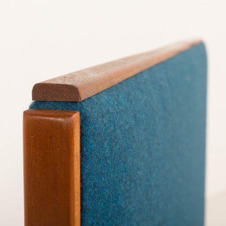 25274 Hans Wegner teak bed with upholstered headboard for Getama, Denamrk 1960-24 25274 Hans Wegner teak bed with upholstered headboard for Getama, Denamrk 1960-24