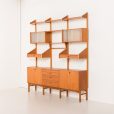 25290 Scandinavian mid century modern free standing teak wall unit by Eidsvoll Møbelfabrikk,Norway, 1970s-3