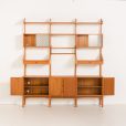 25290 Scandinavian mid century modern free standing teak wall unit by Eidsvoll Møbelfabrikk,Norway, 1970s-6