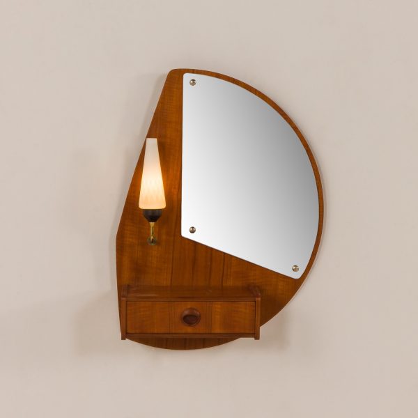 mid-century modern Scandinavian wall mirror