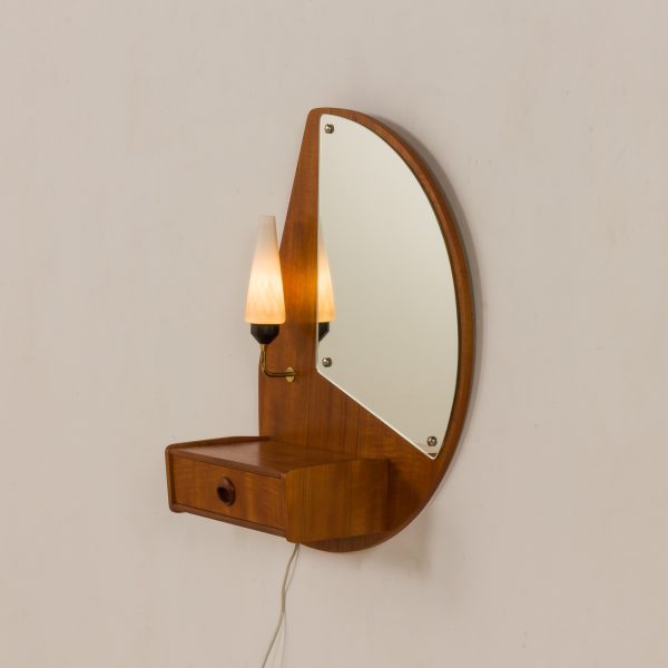 mid-century modern Scandinavian wall mirror