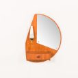 25293 Rare mid century modern Scandinavian mirror with a console and a light, 1950s-5