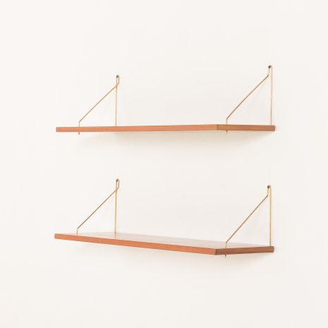 25294 Set of 2 mid century Danish teak floating shelves, 1960s-3 25294 Set of 2 mid century Danish teak floating shelves, 1960s-3