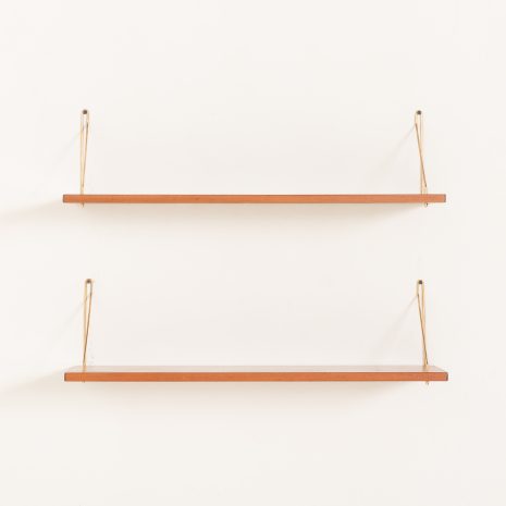 25294 Set of 2 mid century Danish teak floating shelves, 1960s-4 25294 Set of 2 mid century Danish teak floating shelves, 1960s-4