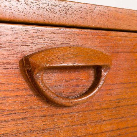 25310 Kai kristiansen teak wall unit with a console for FM Mobler, 1960s-10 25310 Kai kristiansen teak wall unit with a console for FM Mobler, 1960s-10