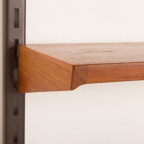 25310 Kai kristiansen teak wall unit with a console for FM Mobler, 1960s-13 25310 Kai kristiansen teak wall unit with a console for FM Mobler, 1960s-13