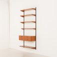 25310 Kai kristiansen teak wall unit with a console for FM Mobler, 1960s-3