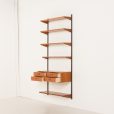 25310 Kai kristiansen teak wall unit with a console for FM Mobler, 1960s-4