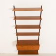 25310 Kai kristiansen teak wall unit with a console for FM Mobler, 1960s-6