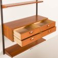 25310 Kai kristiansen teak wall unit with a console for FM Mobler, 1960s-8