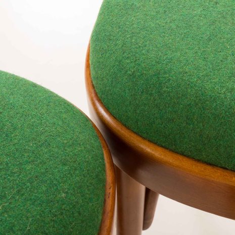 25321 Włoskie krzesła z połowy wieku z orzecha włoskiego i wełny w stylu Carlo Di Carli, 1950-21 25321 Włoskie krzesła z połowy wieku z orzecha włoskiego i wełny w stylu Carlo Di Carli, 1950-21