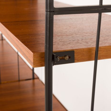 25331 Italian mid century teak wall unit, 1950s-14 25331 Italian mid century teak wall unit, 1950s-14