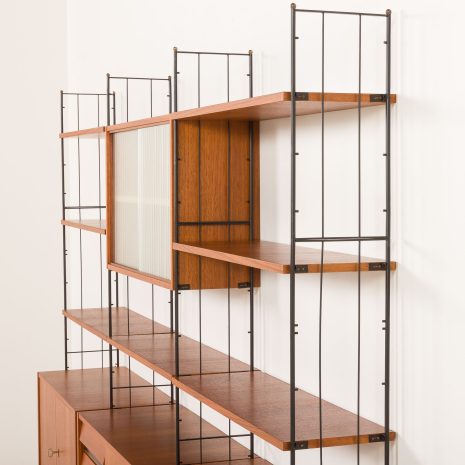 25331 Italian mid century teak wall unit, 1950s-15 25331 Italian mid century teak wall unit, 1950s-15