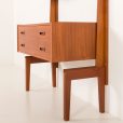 25336 Scandinavian mid century free standing wall unit, Denmark, 1960s-16