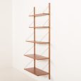 25338 Scandinavian mid century teak shleving unit, 5 shelves, Sweden 1960s-6