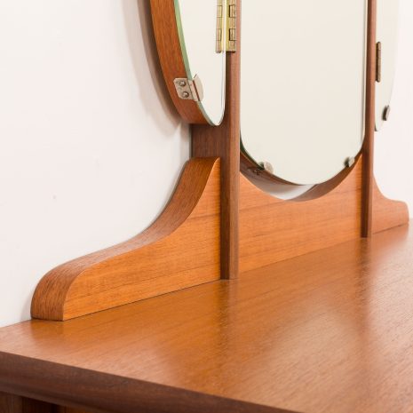 25343 Scandinavian mid century dressing table with adjustable mirrors, 1960s-10 25343 Scandinavian mid century dressing table with adjustable mirrors, 1960s-10