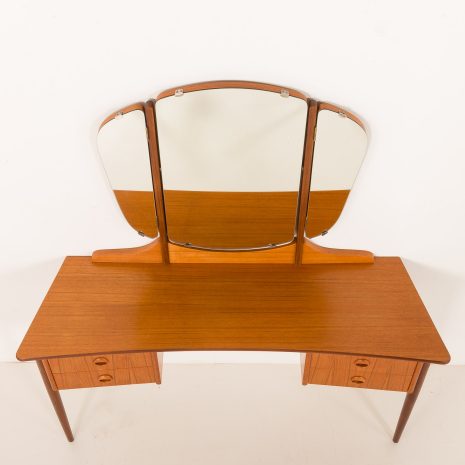 25343 Scandinavian mid century dressing table with adjustable mirrors, 1960s-15 25343 Scandinavian mid century dressing table with adjustable mirrors, 1960s-15