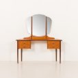 25343 Scandinavian mid century dressing table with adjustable mirrors, 1960s-7